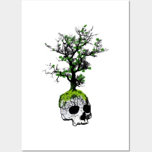 Tree Skull Spring Posters and Art